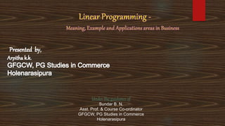 Under the guidance of
Sundar B. N.
Asst. Prof. & Course Co-ordinator
GFGCW, PG Studies in Commerce
Holenarasipura
 