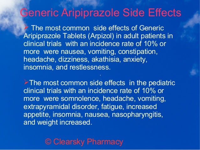 Aripiprazole Side Effects Withdrawal