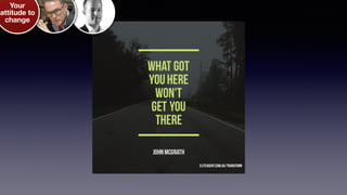 Your
attitude to
change
 