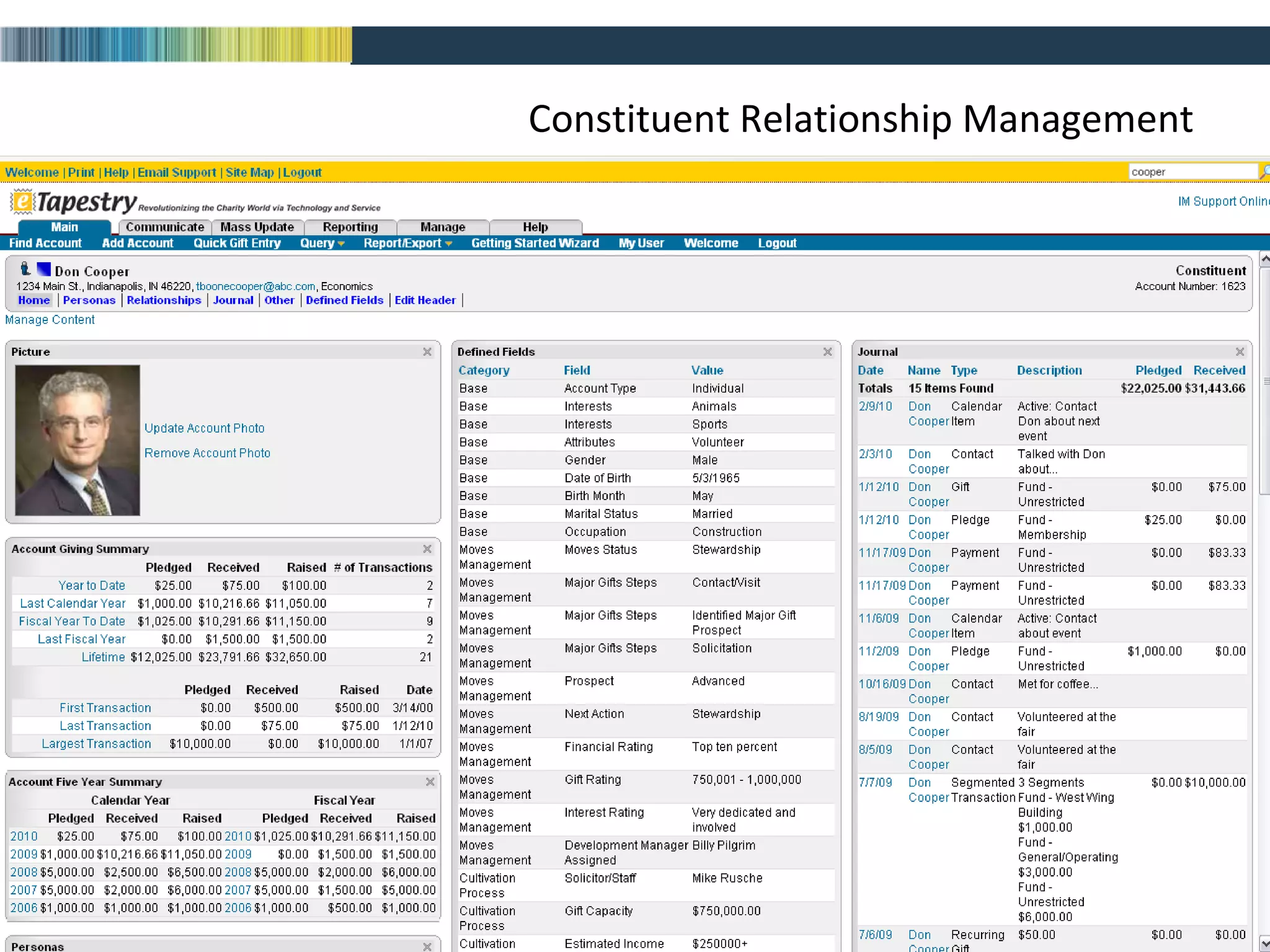 Constituent Relationship Management 