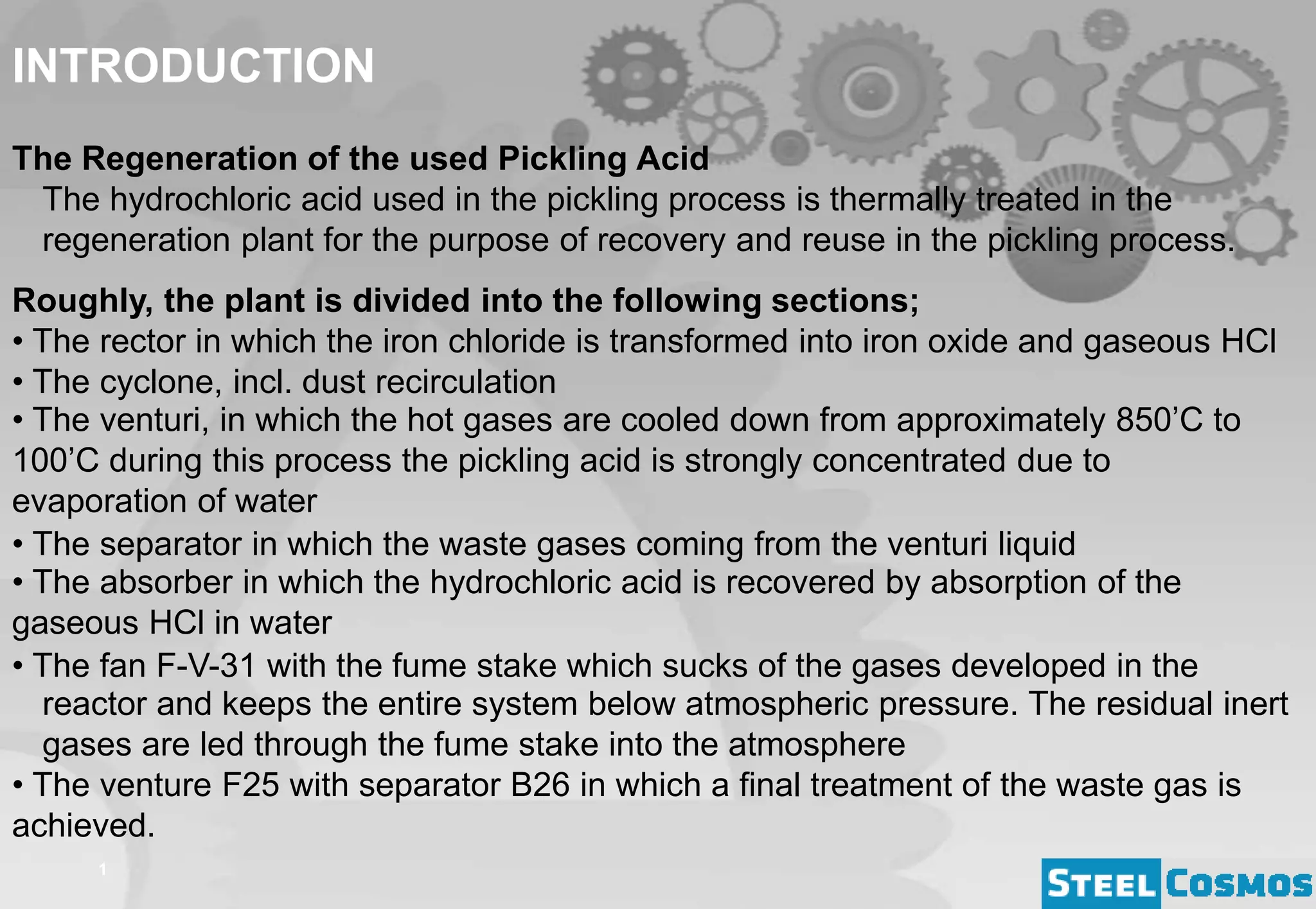 Acid Regeneration Plant | PPTX