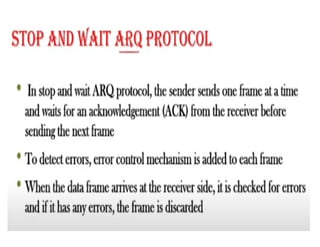 ARQ is an error-control strategy used in a two-way communication system ...