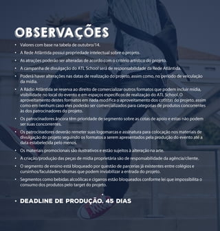 OBSERVAÇÕES
•
•
•
•
•
•
•
•
•
•
•
•
•
 