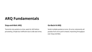 arq and selective arQ IN computer network btech cse | PPTX