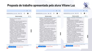 Proposta de trabalho apresentada pela aluna Viliane Luz
 