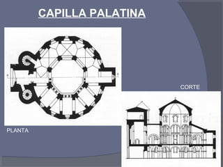 CAPILLA PALATINA 
PLANTA 
CORTE 
 