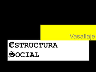 Vasallaje

ESTRUCTURA
SOCIAL

 