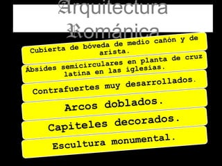 Arquitectura
Románica

 