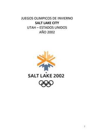 Juegos Olímpicos Salt Lake City 2002