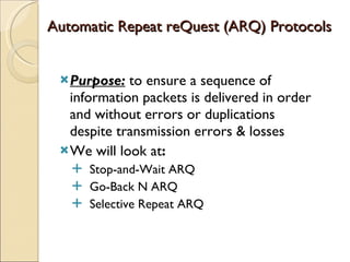 Arq protocol part 2 | PPT