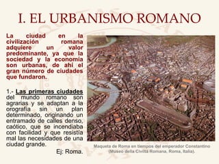 Arquitectura y Urbanismo Romano