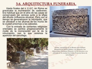 Arquitectura y Urbanismo Romano