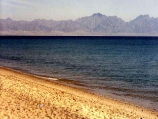 Chegando a Praia de Nuweiba