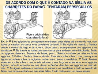 No fundo do mar, existe uma ponte submersa, um platô de 100 mts de profundidade e 900 mts de largura com rochas agrupadas em linha nas bordas como as guias de uma rua.A largura entre a costa egípcia e a árabe é aproximadamente 18 Km, estima-se que a travessia durou 6 horas.Provável local onde os egípcios avistaram o povo hebreu às margens do Mar Vermelho (Êxodo 14.9-10).Esta passagem é o único meio de chegar até a praia.