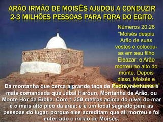 LevíteveCoate e esteteveAmrão1865 Foto: Túmulo de José naPalestinaJosé o filhofavorito de Jacófoivendidopelosseusirmãoscomoescravo no Egito, maseleveio a ser o vice-Faraó! Depois de 400 anosMoisés, levouconsigoosossos de José cumprindoumapromessafeita a elepelosisraelitas.(Ex 13:19)