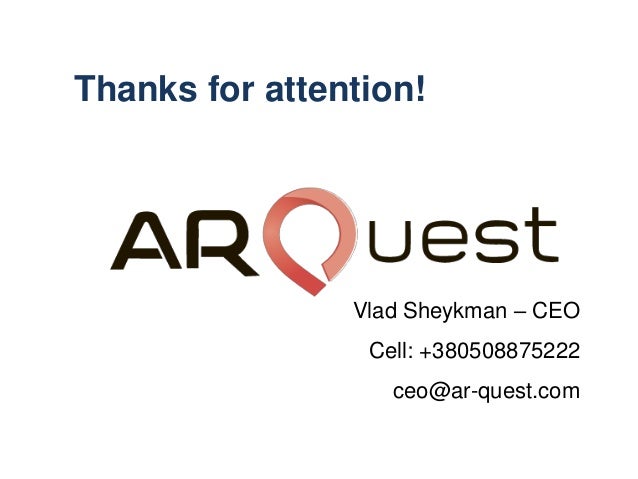 Ar Quest 3 Min Presentation