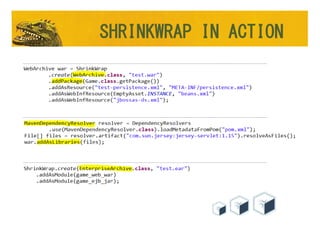 SHRINKWRAP IN ACTION
 