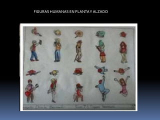 FIGURAS HUMANAS EN PLANTA Y ALZADO
 