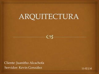 Cliente: Juanitho Alcachofa
Servidor: Kevin González 11-02 J.M
 