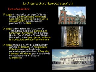 ARQUITECTURA Y URBANISMO BARROCO EN ESPAÑA | PPT