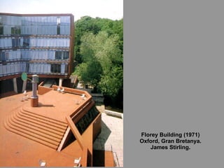 Florey Building (1971) Oxford, Gran Bretanya. James Stirling. 
