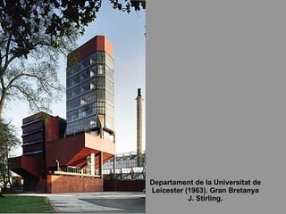 Departament de la Universitat de Leicester (1963). Gran Bretanya J. Stirling. 