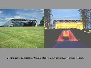 Centre Sainsbury d’Arts Visuals (1977). Gran Bretanya. Norman Foster. 