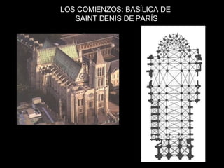 LOS COMIENZOS: BASÍLICA DE  SAINT DENIS DE PARÍS 