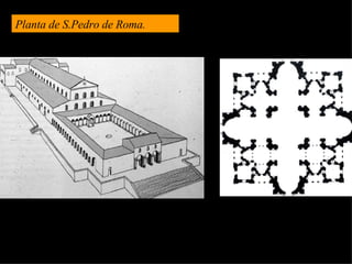 Planta de S.Pedro de Roma. 
