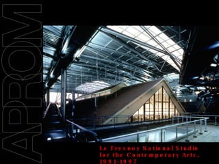 09/11/2008 Le Fresnoy National Studio for the Contemporary Arts, 1991-1997  22, Rue du Fresnoy, Tourcoing,  Bernard Tschumi 