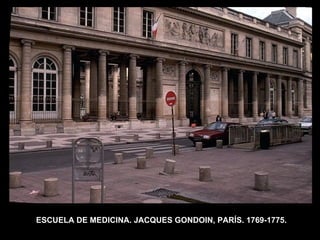 ESCUELA DE MEDICINA. JACQUES GONDOIN, PARÍS. 1769-1775. 