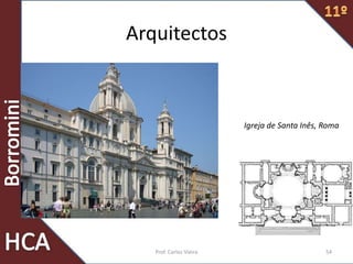 Prof. Carlos Vieira 54
Igreja de Santa Inês, Roma
Arquitectos
 