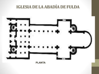 IGLESIA DE LA ABADÍADE FULDA
PLANTA
 