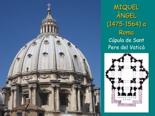MIQUEL ÀNGEL (1475-1564)   a Roma Cúpula de Sant Pere del Vaticà 