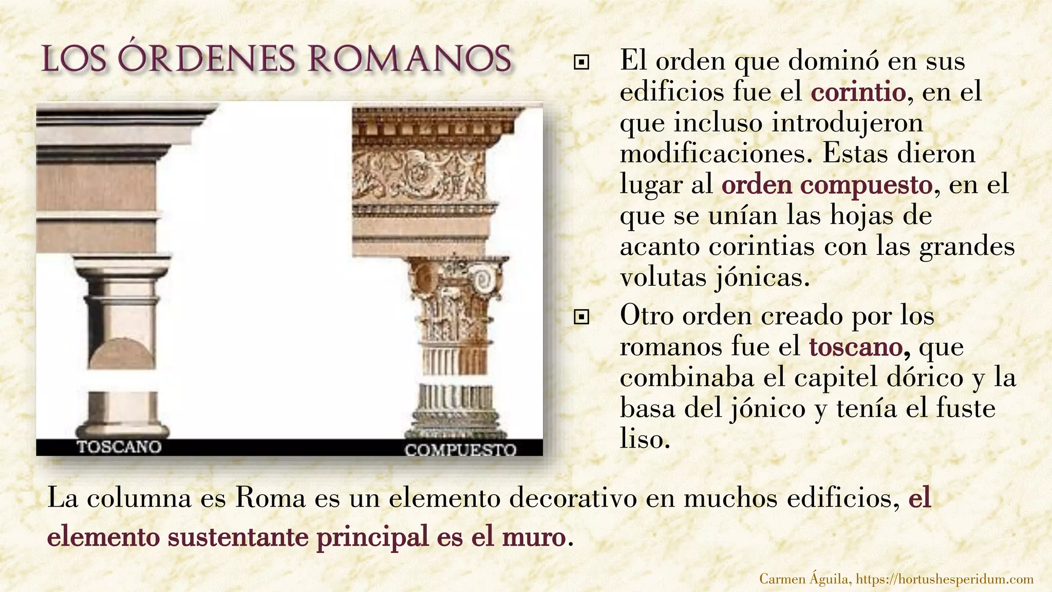 Columnas Arquitectura Roma Datos Arquitectura Romana En España