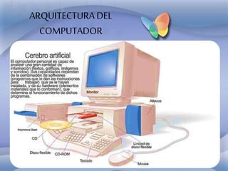 ARQUITECTURA DEL
COMPUTADOR
 