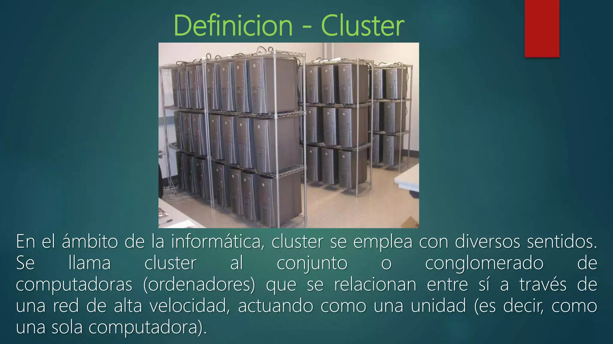 Arquitectura del computador clusters | PPTX