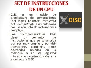 Arquitectura del cpu | PPTX