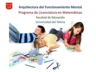 Arquitectura del Funcionamiento Mental
Programa de Licenciatura en Matemáticas
Facultad de Educación
Universidad del Tolima
 