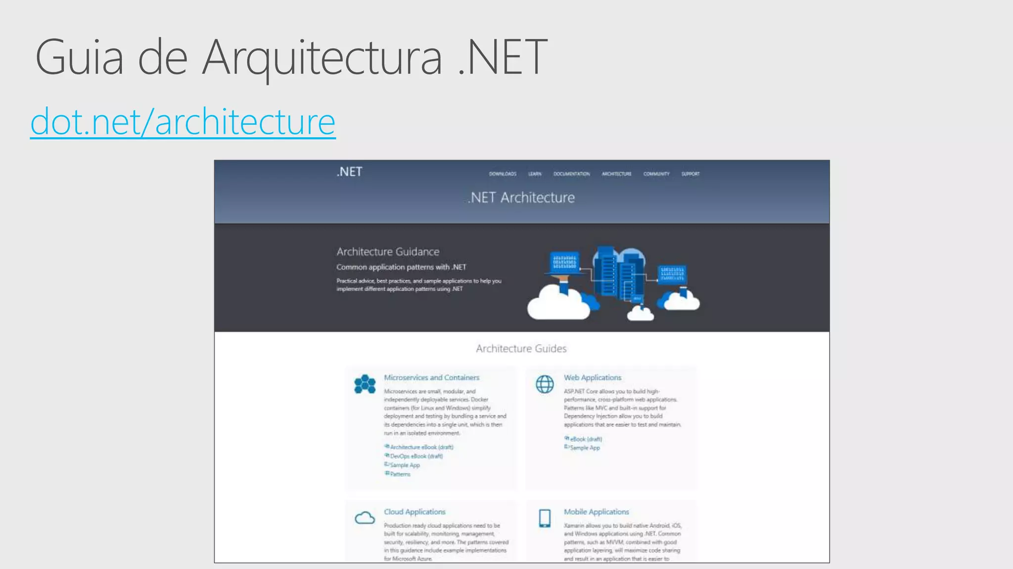 dot.net/architecture
 