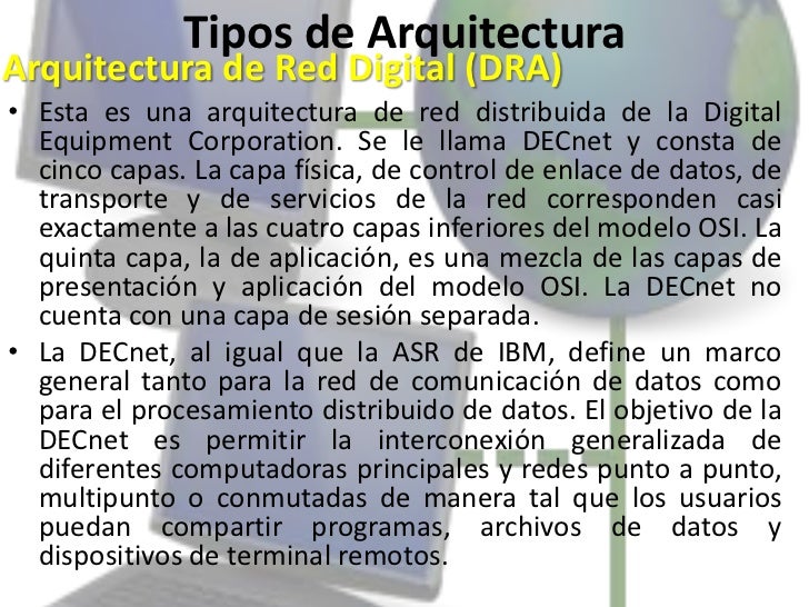 Resultado de imagen para tipos de arquitecturas de red