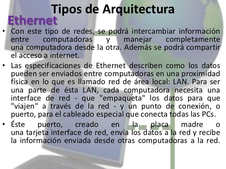 Resultado de imagen para tipos de arquitecturas de red