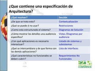 especificación