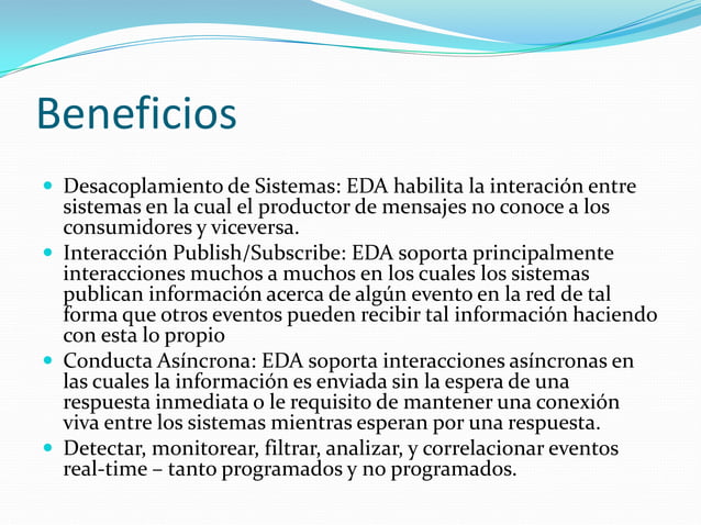 Arquitectura dirigida a eventos PPT