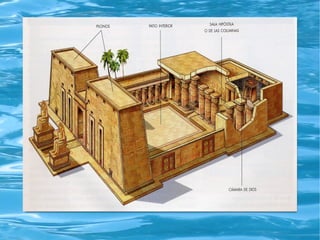 Antiga arquitectura egípcia.