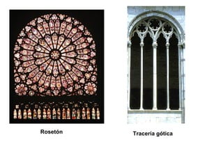 Rosetón 
Tracería gótica  