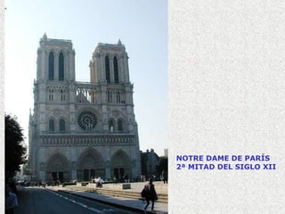 NOTRE DAME DE PARÍS 2ª MITAD DEL SIGLO XII 
