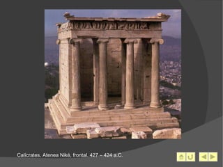 Calícrates. Atenea Niké, frontal. 427 – 424 a.C. 