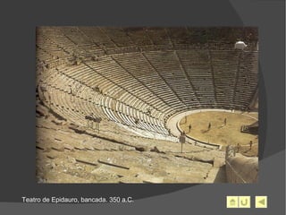 Teatro de Epidauro, bancada. 350 a.C. 