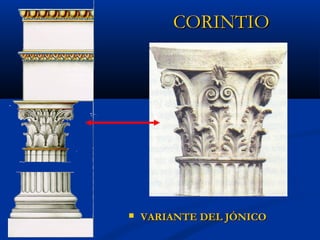 CORINTIO




   VARIANTE DEL JÓNICO
 